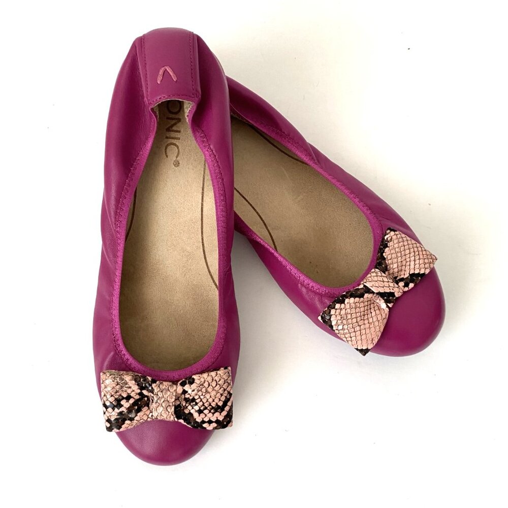 Vionic Spark Zelda Magenta Pink Ballet Flats